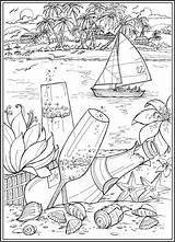 Coloring Pages Beach Scenes Country Book Romantic Para Adult Publications Dover Doverpublications раскраски Printable Haven Welcome Paisajes Creative Colouring Adultos sketch template