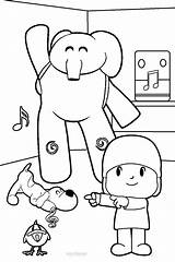 Pocoyo Coloring Pages Printable Kids Party Cool2bkids sketch template