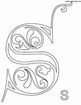 Coloring Pages Magic Monogram Monograms Beautiful Getcolorings sketch template