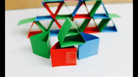 easy paper craft    paper construction blocks youtube