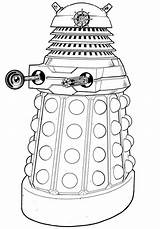 Pages Dalek Coloring Colouring Who Doctor Ak0 Cache Darlek Printable Book Search Uploaded sketch template