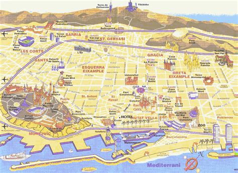 map  barcelona travelsmapscom