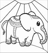 Circus Elephant Coloring Printable Pages Getcolorings Color Supplyme sketch template