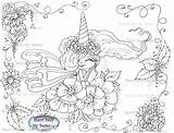 Besties Coloring Enchanted Pages Unicorn Magical Tm Img402 Digi Stamp Instant Dolls sketch template
