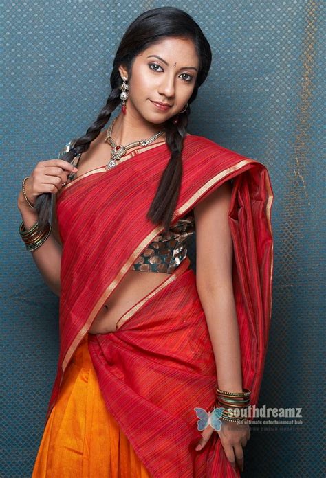 actress asha cute in half saree indian model girl asha hot latest photos 16 south indian