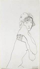 Egon Schiele Artistas sketch template