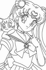 Sailor Moon Coloring Pages Luna Printable Lovegood Drawing Anime Crystal Characters Kids Color Group Deviantart Getdrawings Dibujos Para Getcolorings Template sketch template