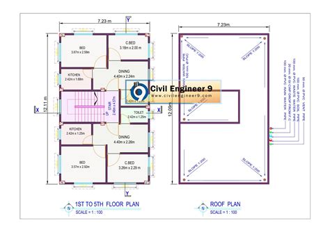 sq ft house plan   autocad file