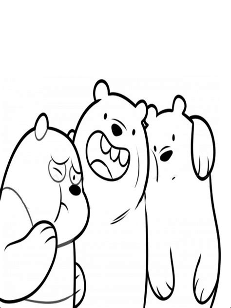 bare bears coloring sheets coloring pages