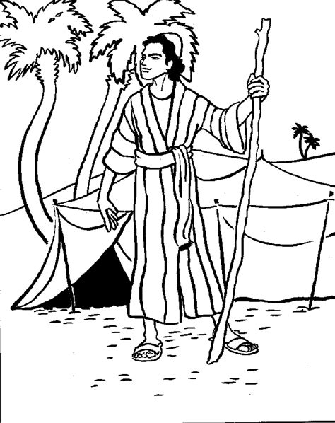 coloring page joseph coat   colors coloring home