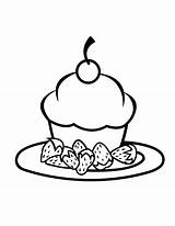 Coloring Cupcake Pages Cartoon Cupcakes Cake Cliparts Birthday Cute Clipart Printable Kids Food Library Popular Coloringhome Print Favorites Add sketch template