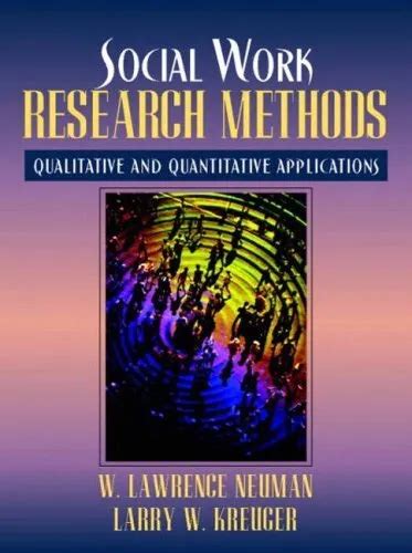 social work research methods qualitative  quantitative