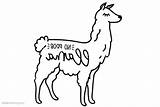 Pages Llama Coloring Prob Badge Printable Kids sketch template