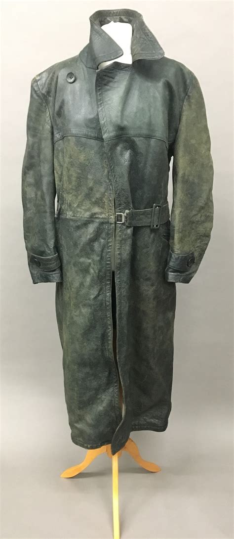 A World War Ii German Officers Leather Trench Coat Provenance By