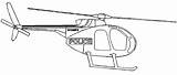 Helicopter Police Coloring Drawings Helicopters Drawing Kids Print Army Back sketch template