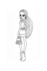 Abbey Bominable Coloring Pages Scaris Monster High sketch template