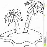 Coloring Islet Palm Trees Book Designlooter 1287 57kb 1300px sketch template