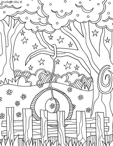 beautifully illustarted  summer coloring pages  kids summer