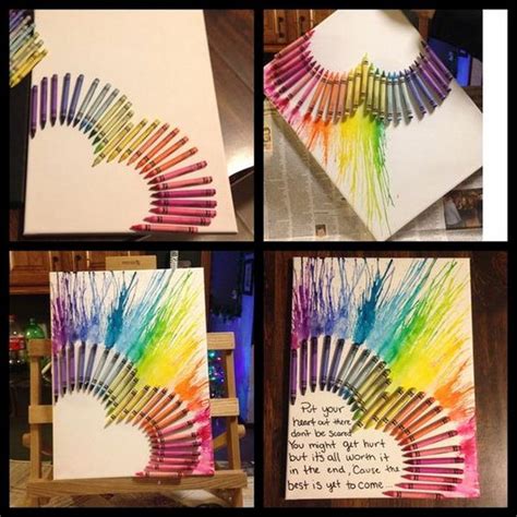 Fun And Budget Friendly Melted Crayon Art Ideas