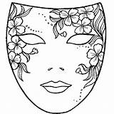 Scream Coloring Mask Drawing Leonard Masks Visit Carnival Getdrawings Template sketch template