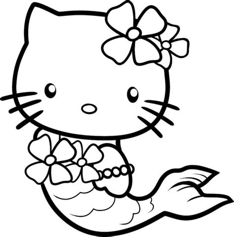 printable kitty coloring pages  kids
