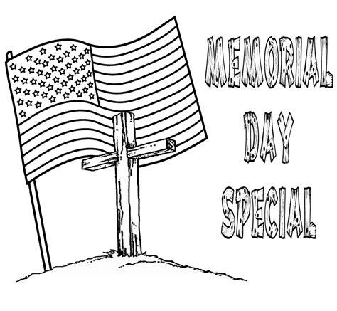 coloring page memorial day celebrating drawingcoloring american