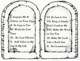 Commandments Gebote Moses Coloringhome Tablets Ausmalbild Vacation Sinai sketch template