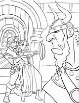 Rapunzel Tangled Raiponce Flynn Poele Courageuse Prinsessen Omnilabo Enredados sketch template