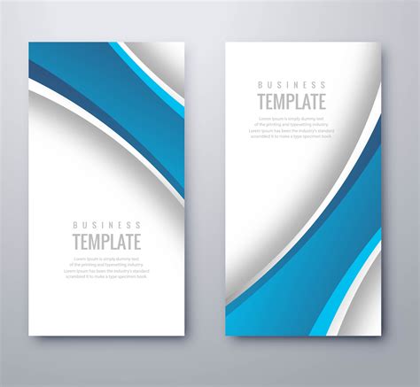 elegant blue wave banner template design  vector art  vecteezy