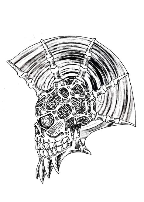 punk skull plain  squaredog redbubble