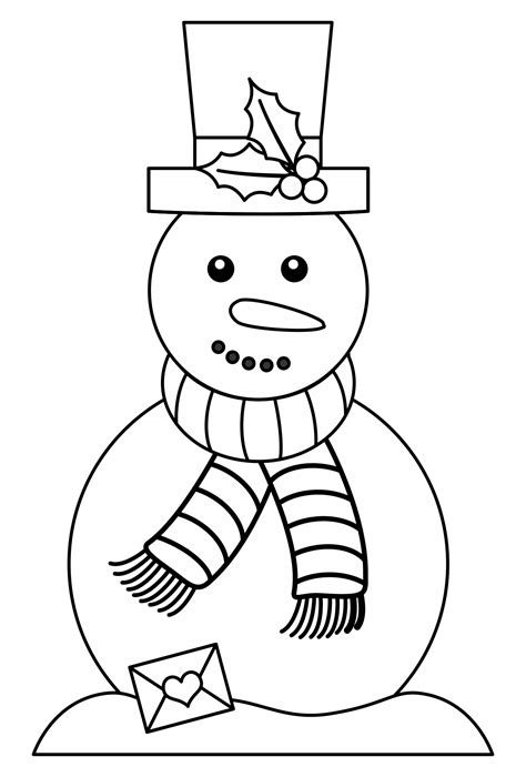 felt snowman hat template    printables printablee