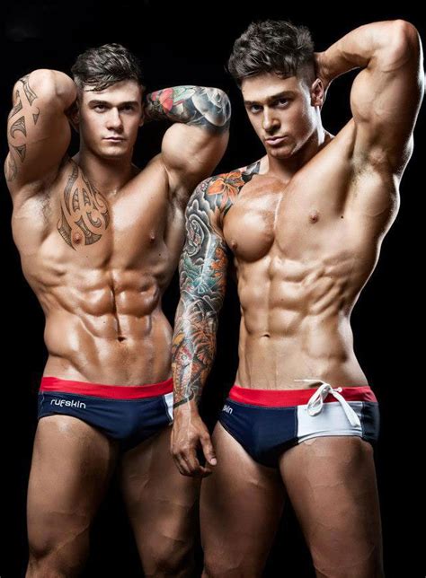 classify international fitness male twin models the harrison twins from england