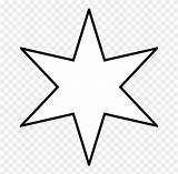 Star Template Point Printable Coloring Outline sketch template