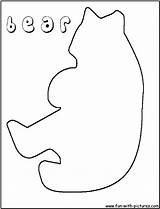 Bear Outline Coloring Colouring Pages Clipartbest Clipart Fun sketch template