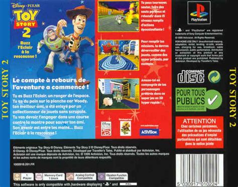 Toy Story 2 Pal Psx Back Playstation Covers Cover