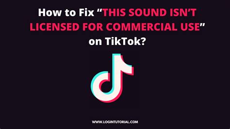 fix  sound isnt licensed  commercial   tiktok