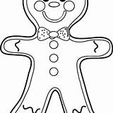 Gingerbread Coloring Man Pages Christmas Getcolorings sketch template