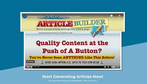 article builder review affiliate marketing