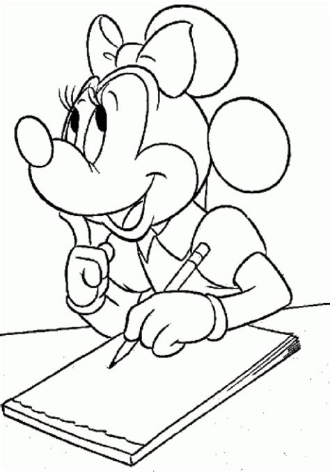 print   minnie mouse coloring pages