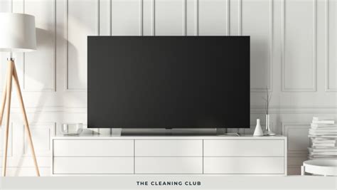 safely clean  flat screen tv house cleaning service