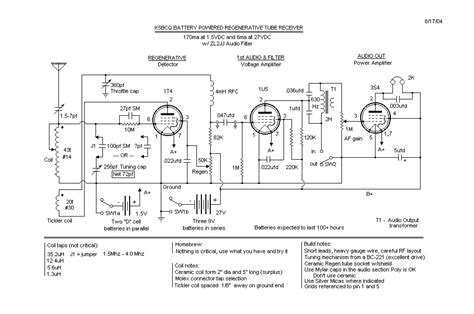 battery powered tube regenerative receiver  repository circuits  nextgr