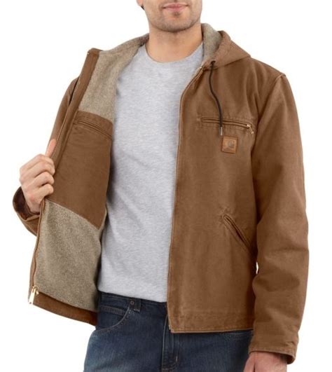 carhartt j141 211 x large carhartt brown sandstone sierra jacket with