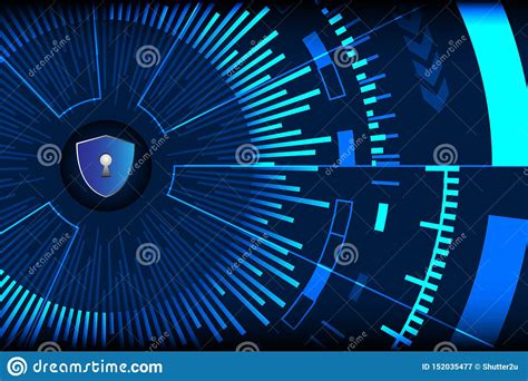 cyber security background vector wallpaper stock vector illustration