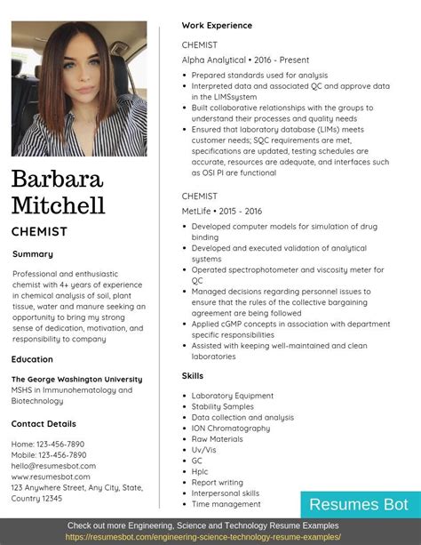 professional resume template   image   womans face   front