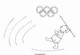 Olimpici Olimpiadi Meglio Giochi Disegno Anelli sketch template