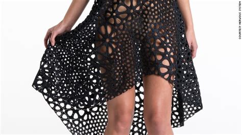 this 3d printed plastic dress flows like fabric