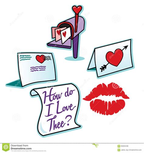 Valentines Day Love Letters And Red Lipstick Kiss Mark