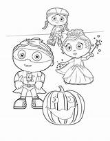 Pintar Superwhy Pintarcolorear sketch template