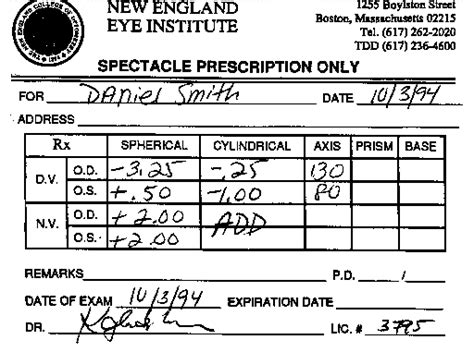 eyeglass prescription meaning pd david simchi levi