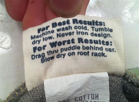23 hilarious clothing labels that you would wish your